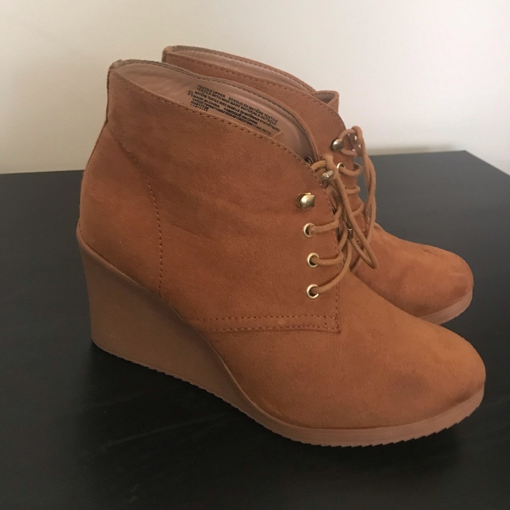 Merona String-Up Ankle Boot with Wedge
